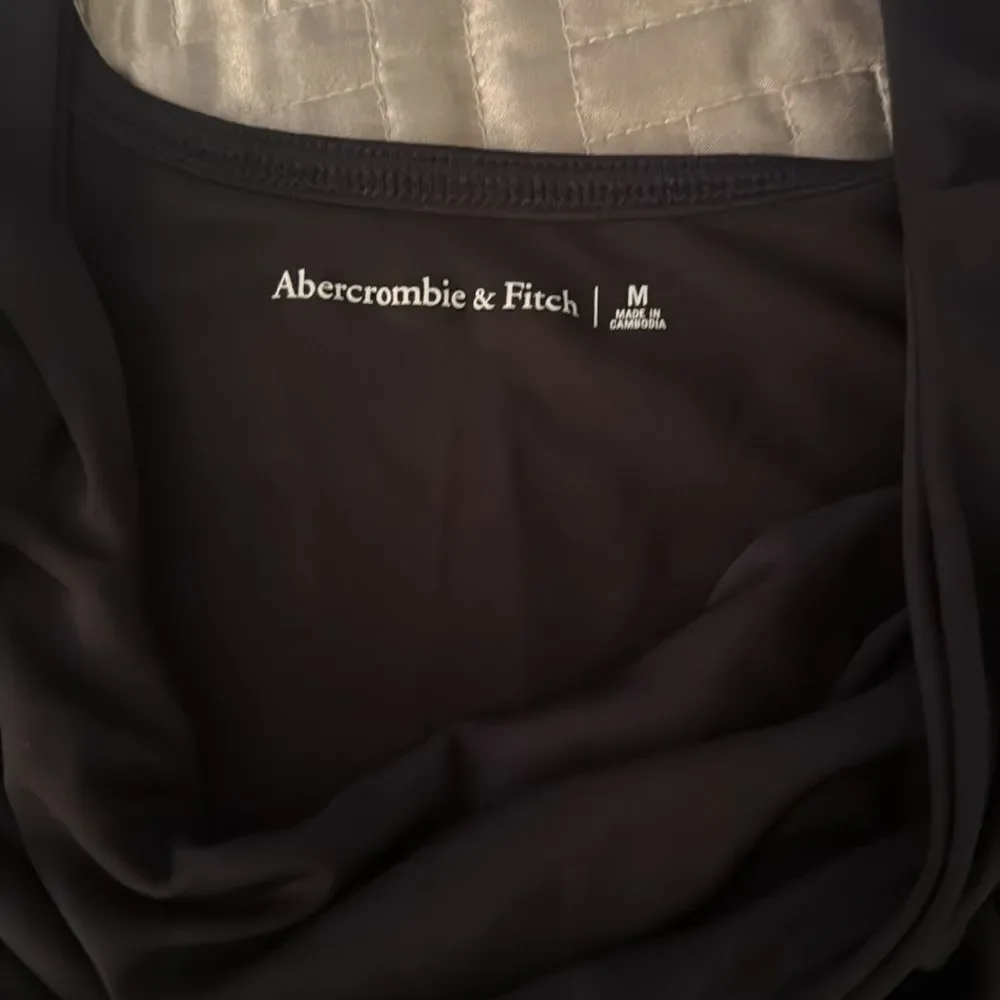 Abercrombie & Fitch Black open front  Bodysuit